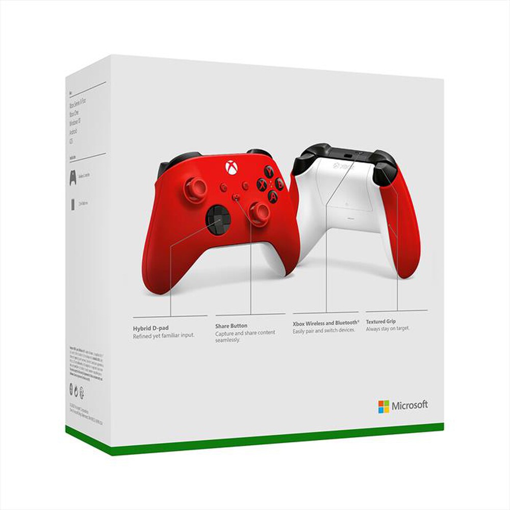 "MICROSOFT - XBOX CONTROLLER-Pulse Red"