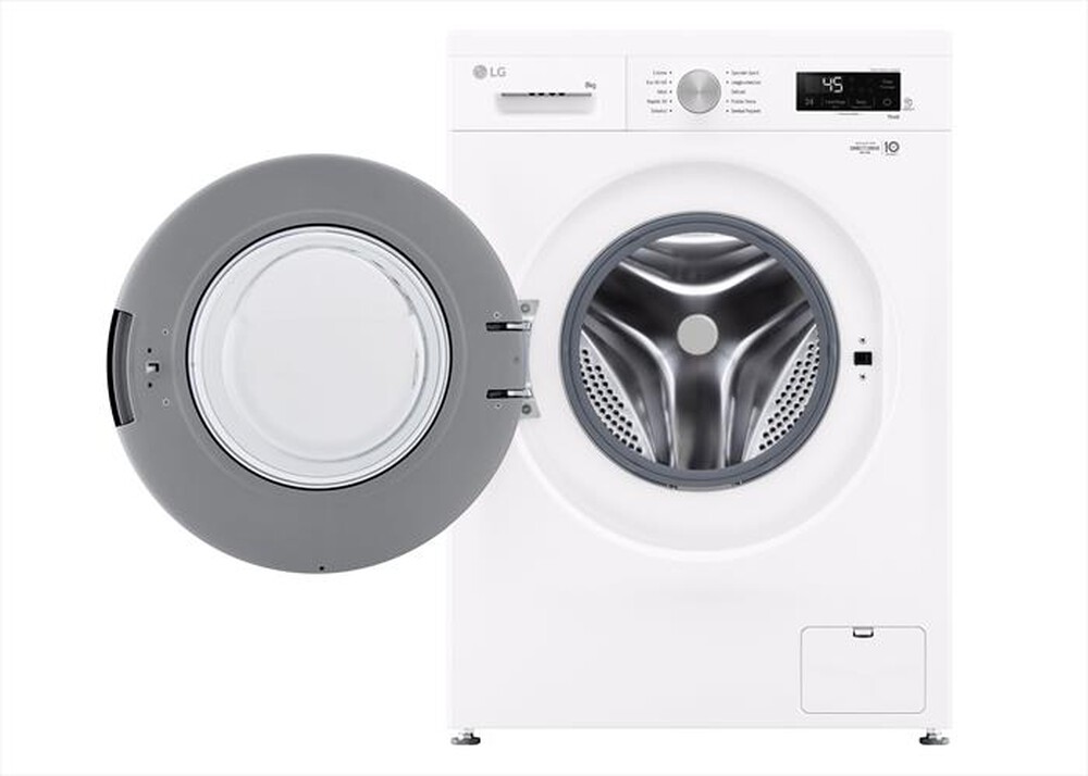 "LG - Lavatrice AI DD F4NX1008NWK SERIE X1 8kg Classe A-Essence White"