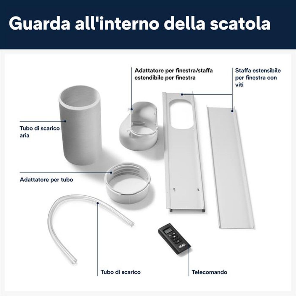 "DE LONGHI - PAC EM77 Condizionatore portatile-Bianco"