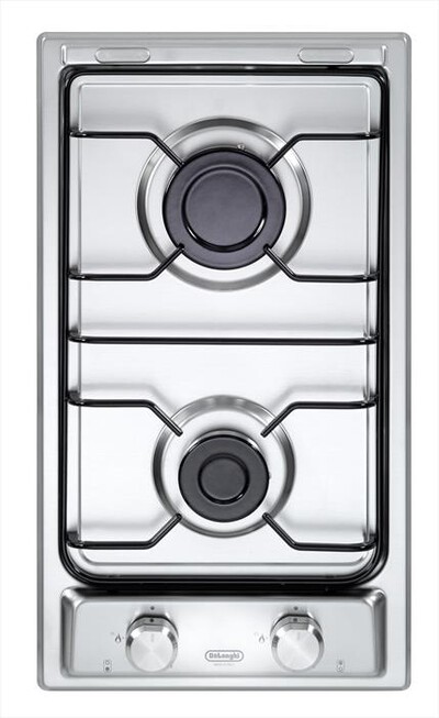 DE LONGHI - Piano cottura a gas I 23 D 2 fuochi 28,8cm-Inox