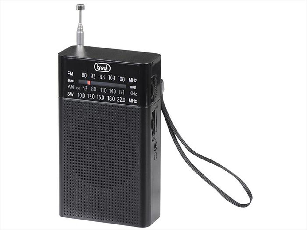"TREVI - RA 7F15 MINI RADIO AM/FM PORTATILE-Nero"