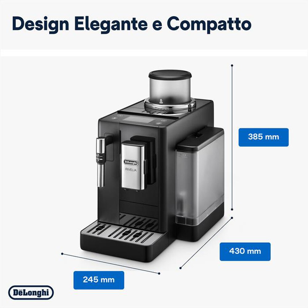 "DE LONGHI - Macchina da caffé Rivelia EXAM440.35.B-Nero (onyx black)"