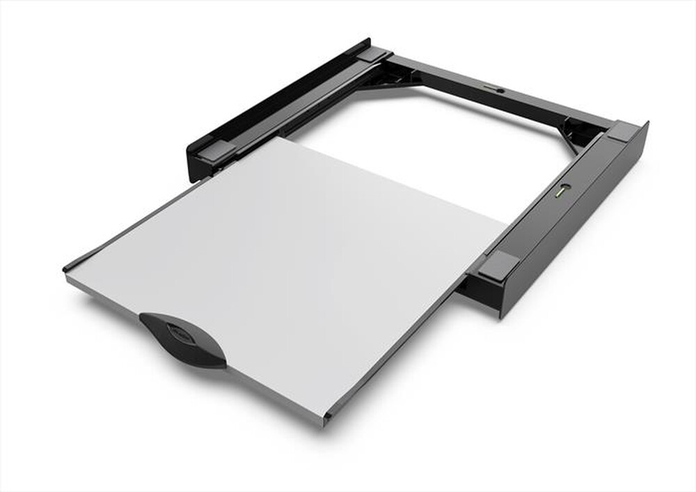 "MELICONI - Kit di sovrapposizione lavatrice TORRE DARK-Tecnopolimero Nero e legno gri"