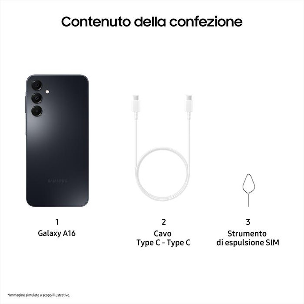 Immagine del prodotto SAMSUNG - Smartphone GALAXY A16 128GB-Black
