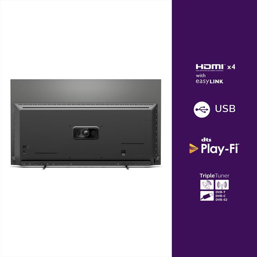 "PHILIPS - Ambilight Smart TV OLED 4K 48\" 48OLED806/12-Black"