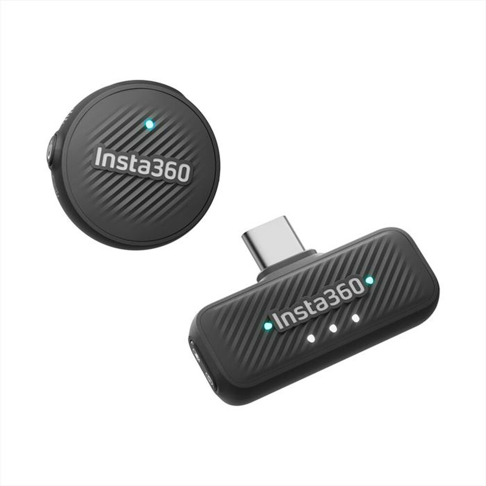 INSTA360 - Microfono Wireless MIC AIR (1 TX + 1 RX)-Nero