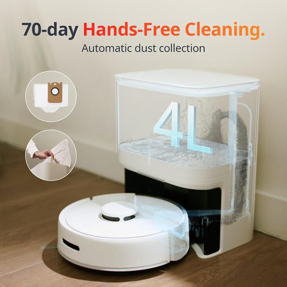 "SWITCHBOT - MINI ROBOT VACUUM K10+-BIANCO"