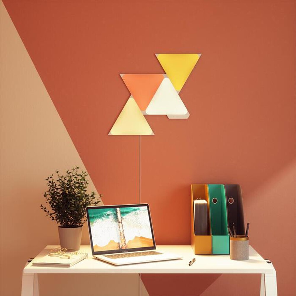 "NANOLEAF - SHAPES SMARTER KIT - 4 TRIANGOLI LUMINOSI-WHITE"