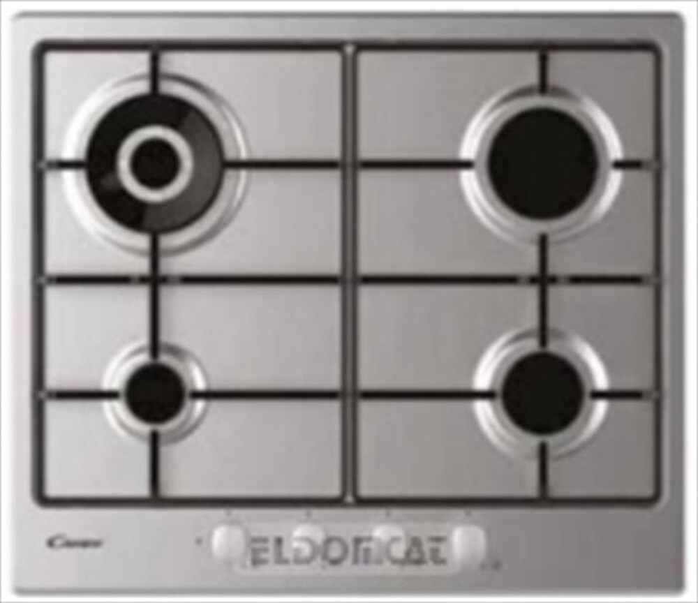 "CANDY - Piano cottura a gas CHG 6BR4 WX 59,5cm-Acciaio Inox"