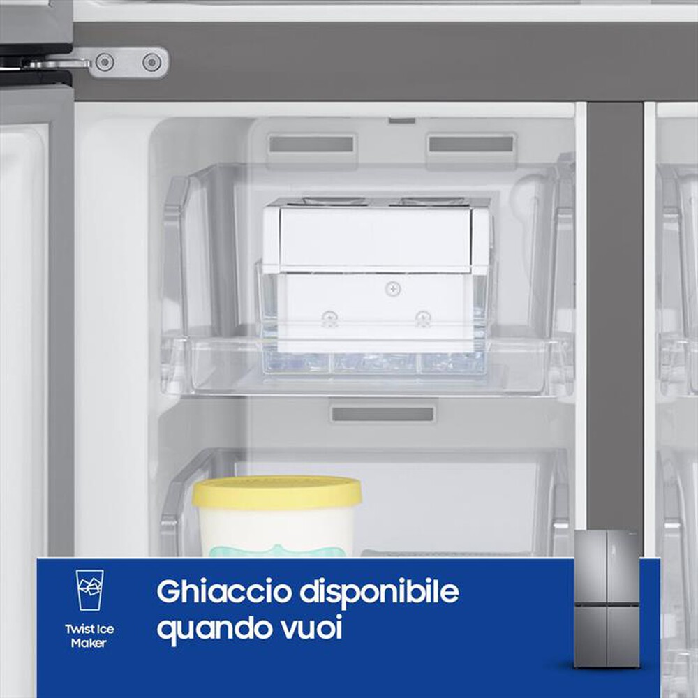"SAMSUNG - Frigorifero 4 porte RF48A400EM9/EF Classe E 488 lt-INOX"