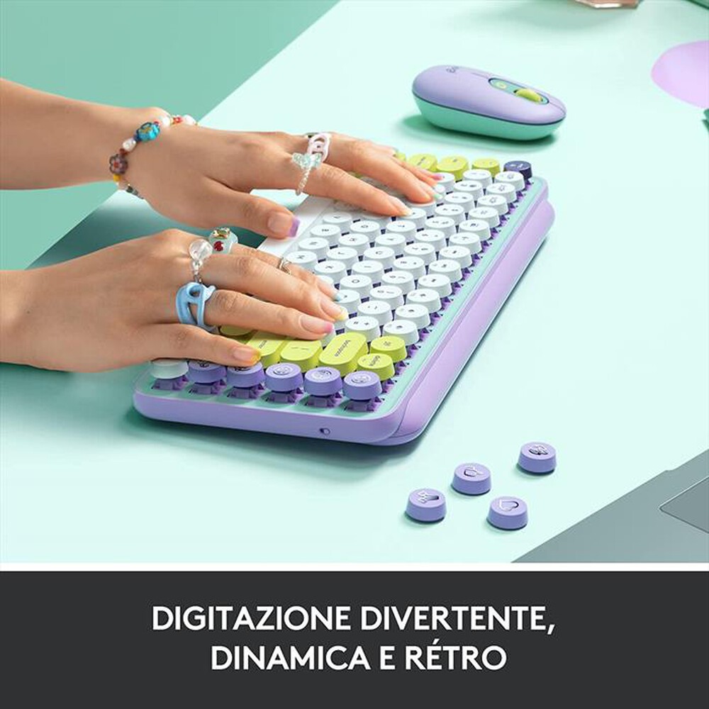 "LOGITECH - POP Keys Tastiera-Daydream"