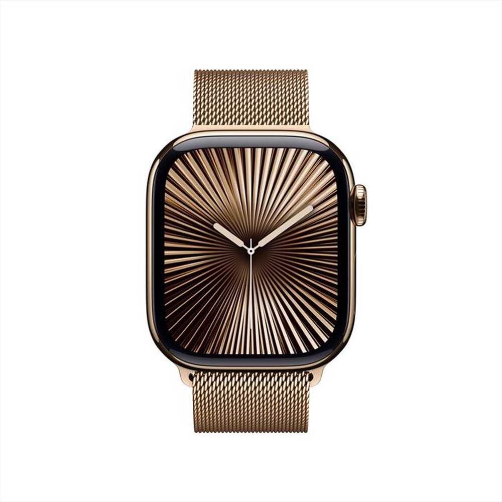 "APPLE - Watch Series 10 GPS + Cellular 42mm Titanio-Oro - Loop Milanese Oro"