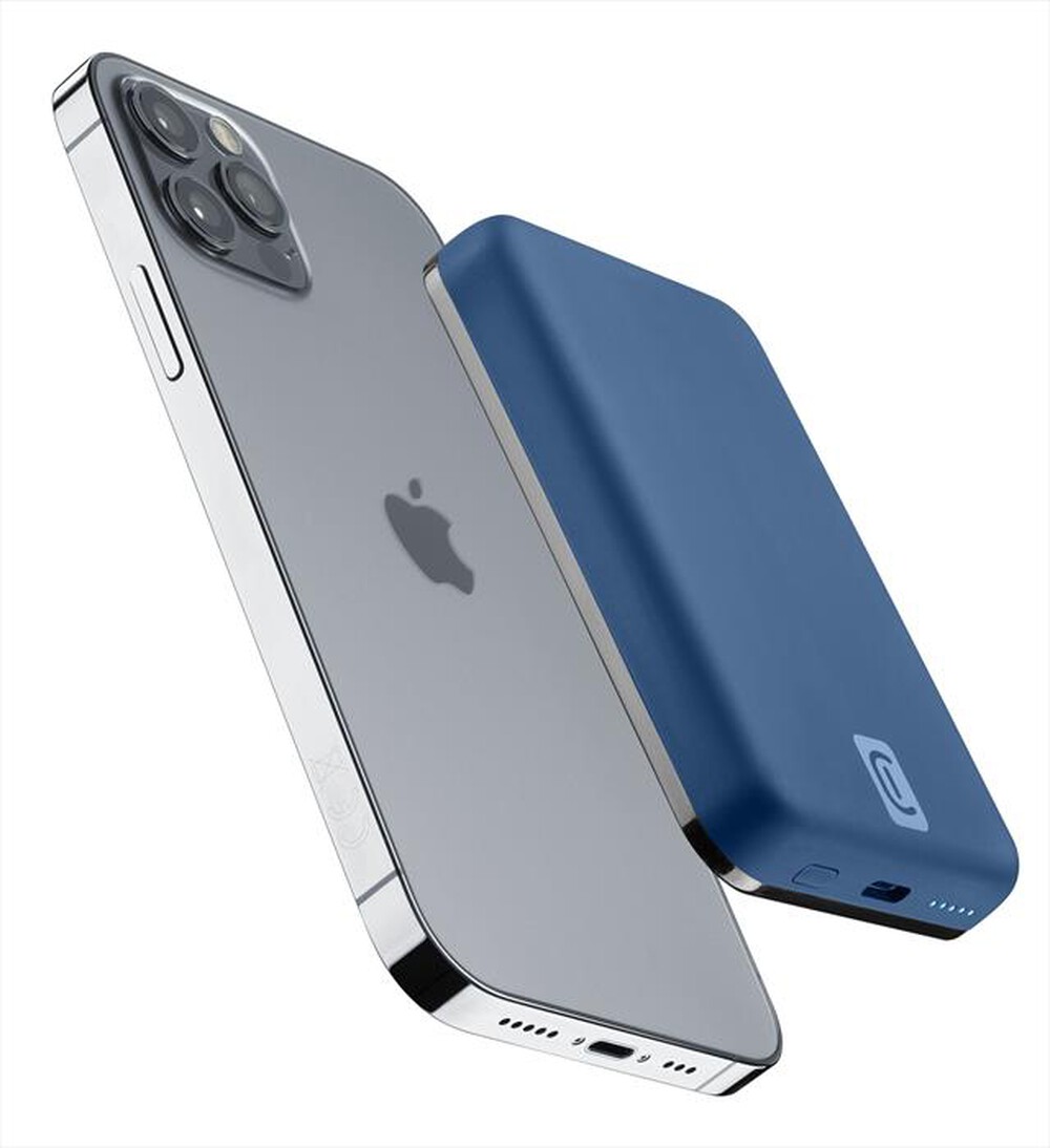 "CELLULARLINE - Power Bank PBMAGSFCOL5000WIRB-Blu"