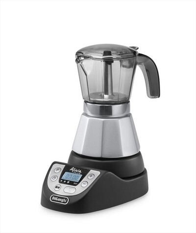 DE LONGHI - EMKP42.B Alicia PLUS MOKA ELETTRICA-Nero-Silver