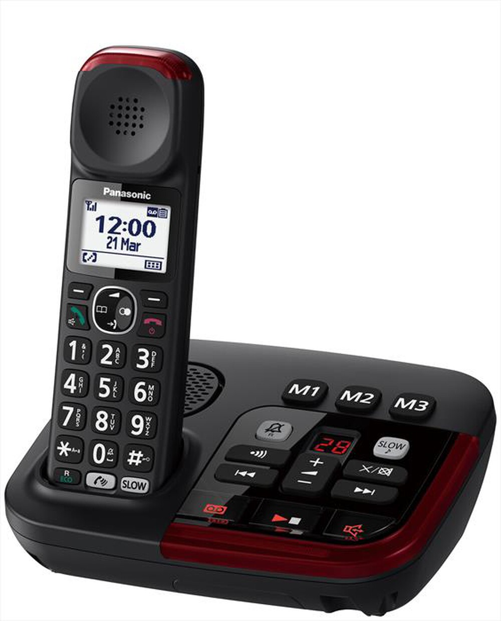 "PANASONIC - Base + handset KX-TGM420EXB-Nero"