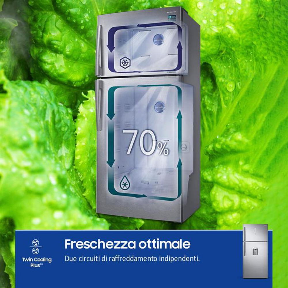 "SAMSUNG - Frigorifero 2 porte RT62K711RSL/ES Classe E 620 lt-INOX"
