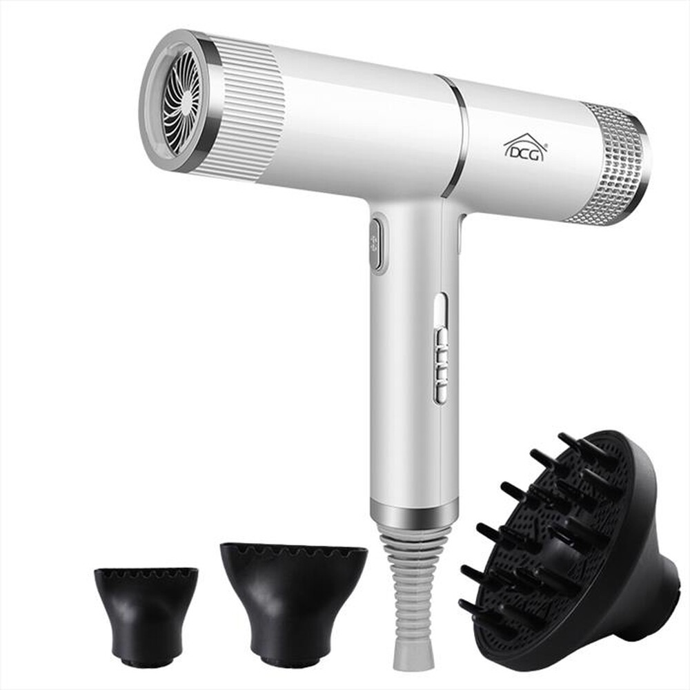 "DCG ELTRONIC - Asciugacapelli HTVD7000-bianco/grigio"