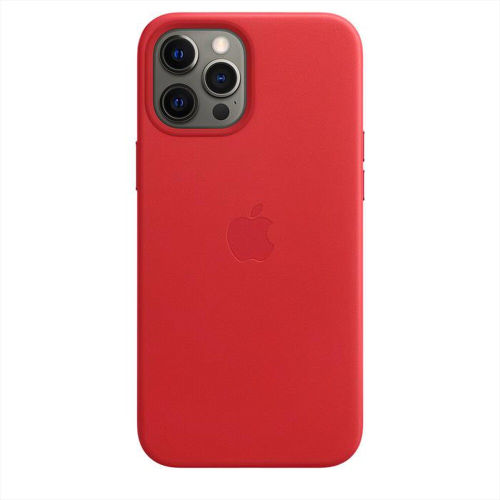 "APPLE - iPhone 12 Pro Max Leather Case MagSafe-(PRODUCT)RED"