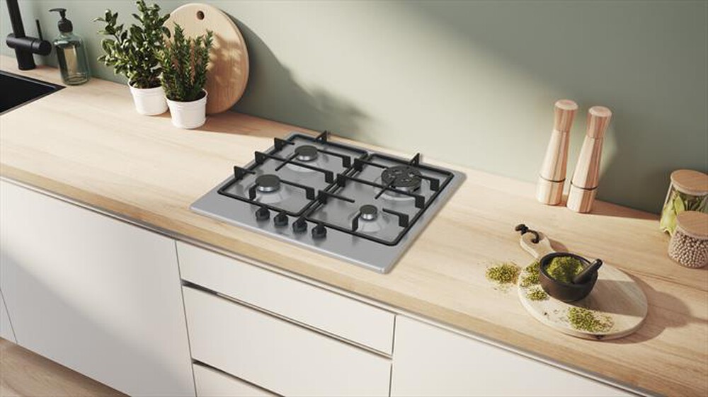 "BOSCH - Piano cottura a gas PGH6B5K60 58,2 cm-Inox"