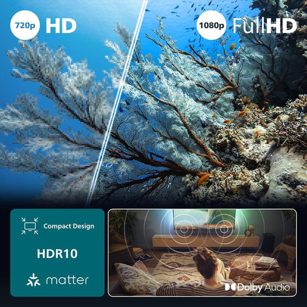 "PHILIPS - Smart TV LED FHD 32\" 32PFS6900/12-Black"