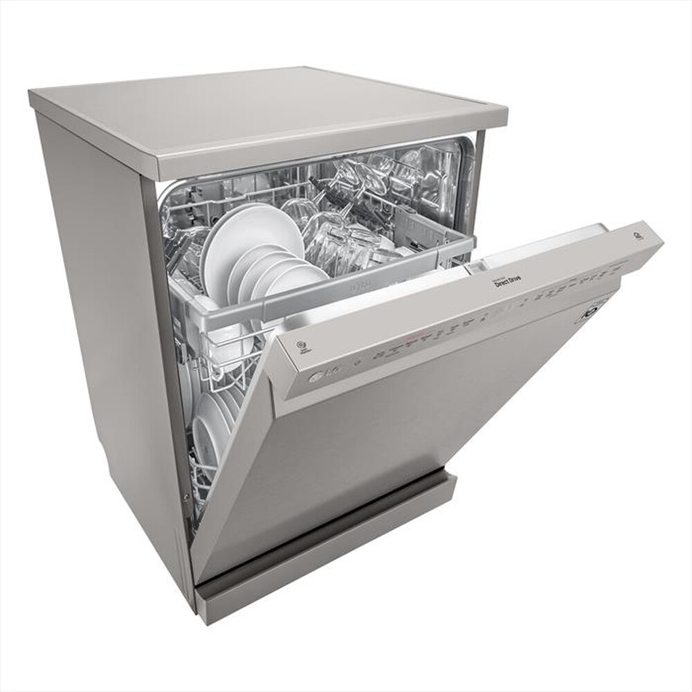 "LG - Lavastoviglie DF222FPS Classe E 14 coperti-Platinum Silver"