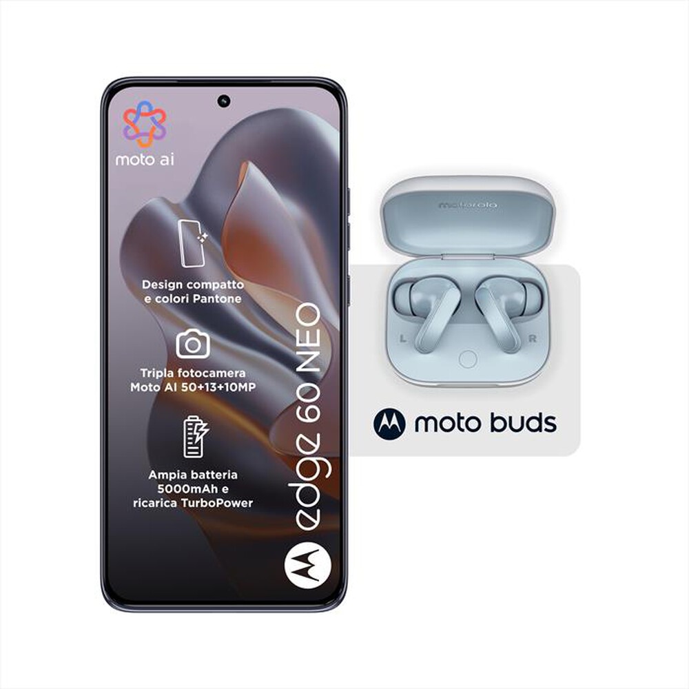 Immagine del prodotto MOTOROLA - Smartphone EDGE 60 NEO + MOTO BUDS-PANTONE Grisaille