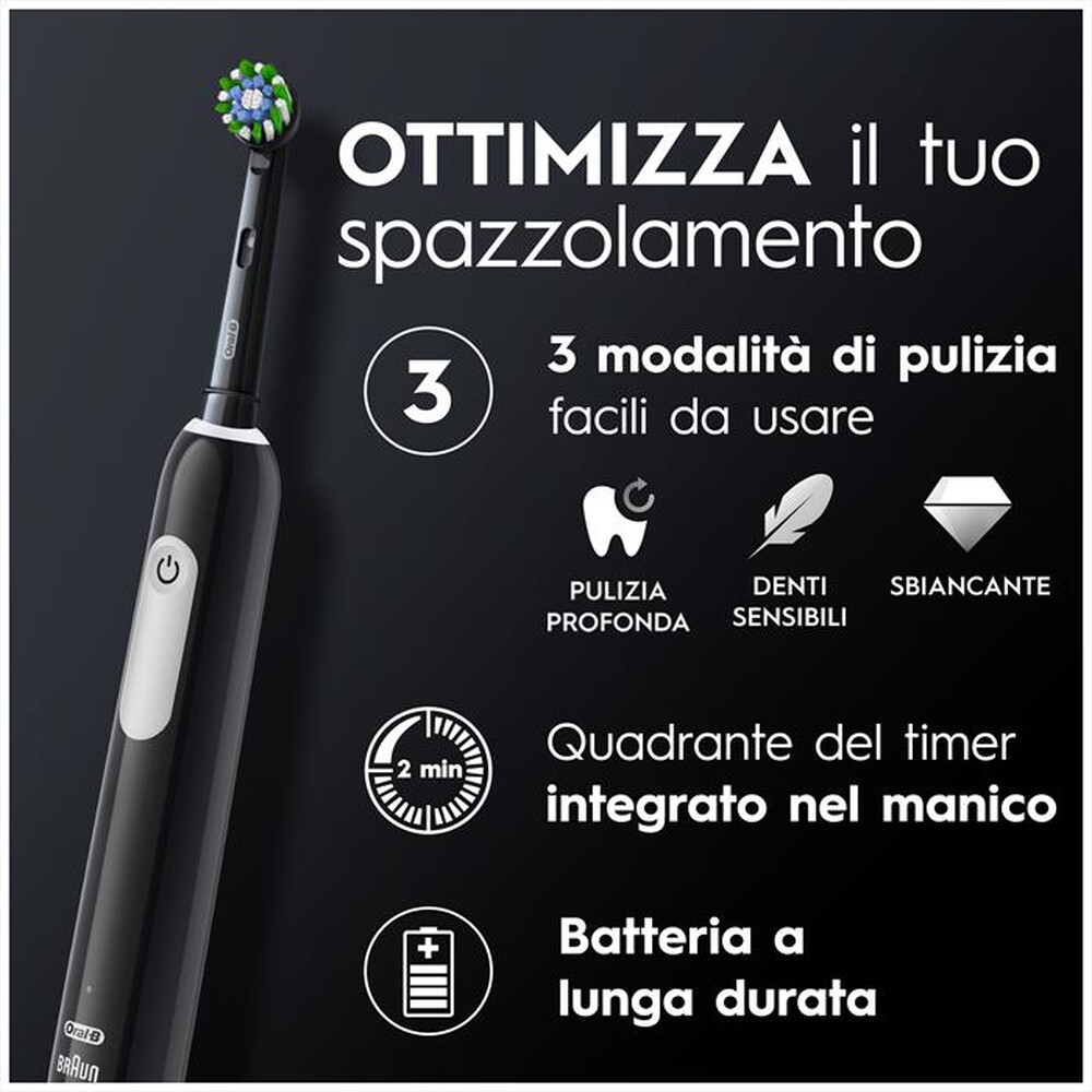 "ORAL-B - Spazzolino elettrico SERIES 1-Nero"