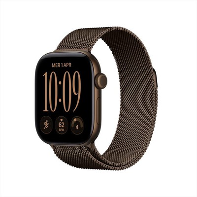 APPLE - Watch Series 12 GPS 42mm Alluminio Bronzo Scuro-Loop milanese Bronzo scuro