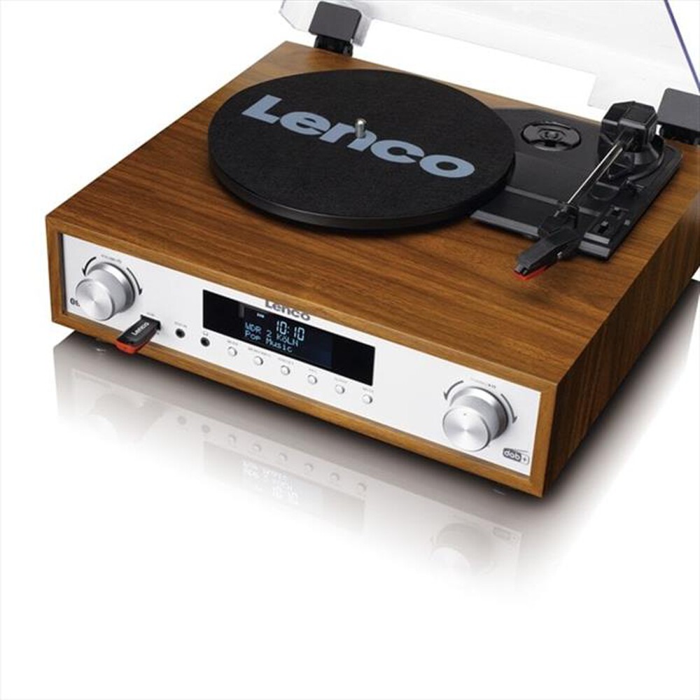 "LENCO - Mini HiFi MC-160-WOOD/METAL"