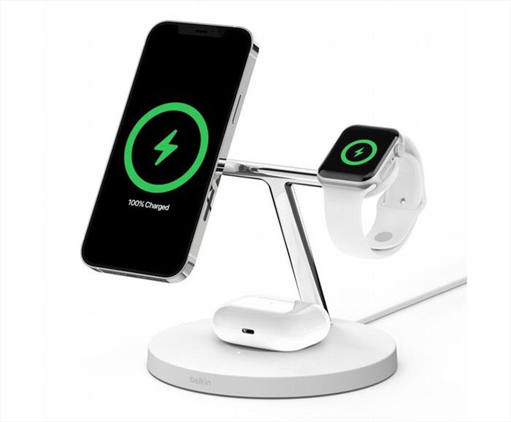 "BELKIN - SUPPORTO DI RICARICA WIRELESS MAGSAFE 3 IN 1 - BIA"