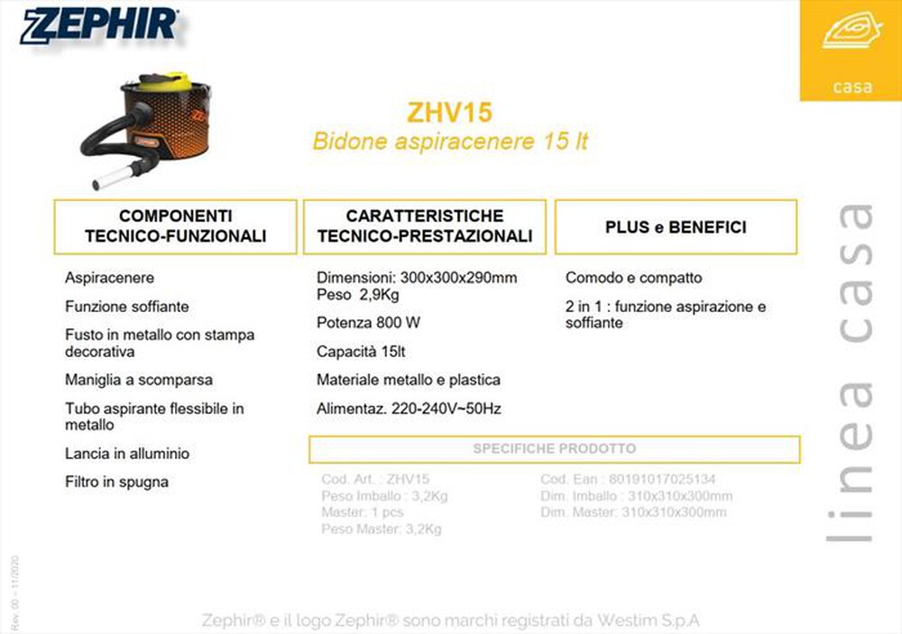 Immagine del prodotto ZEPHIR - ZHV 15