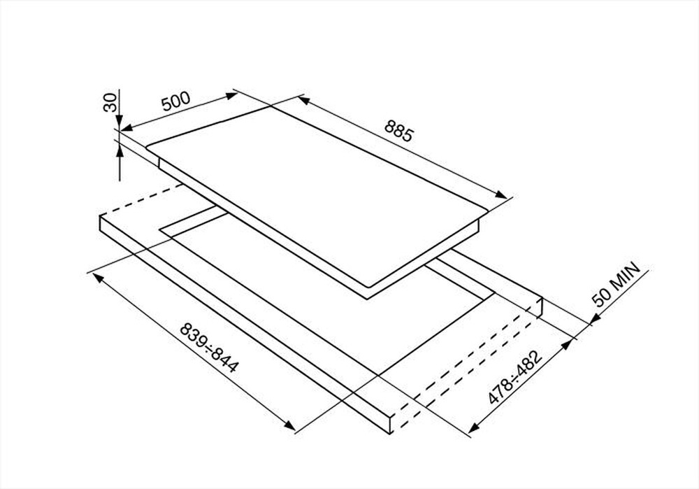 Immagine del prodotto SMEG - Piano cottura a gas SRV896AVOGH2 0cm-Avena