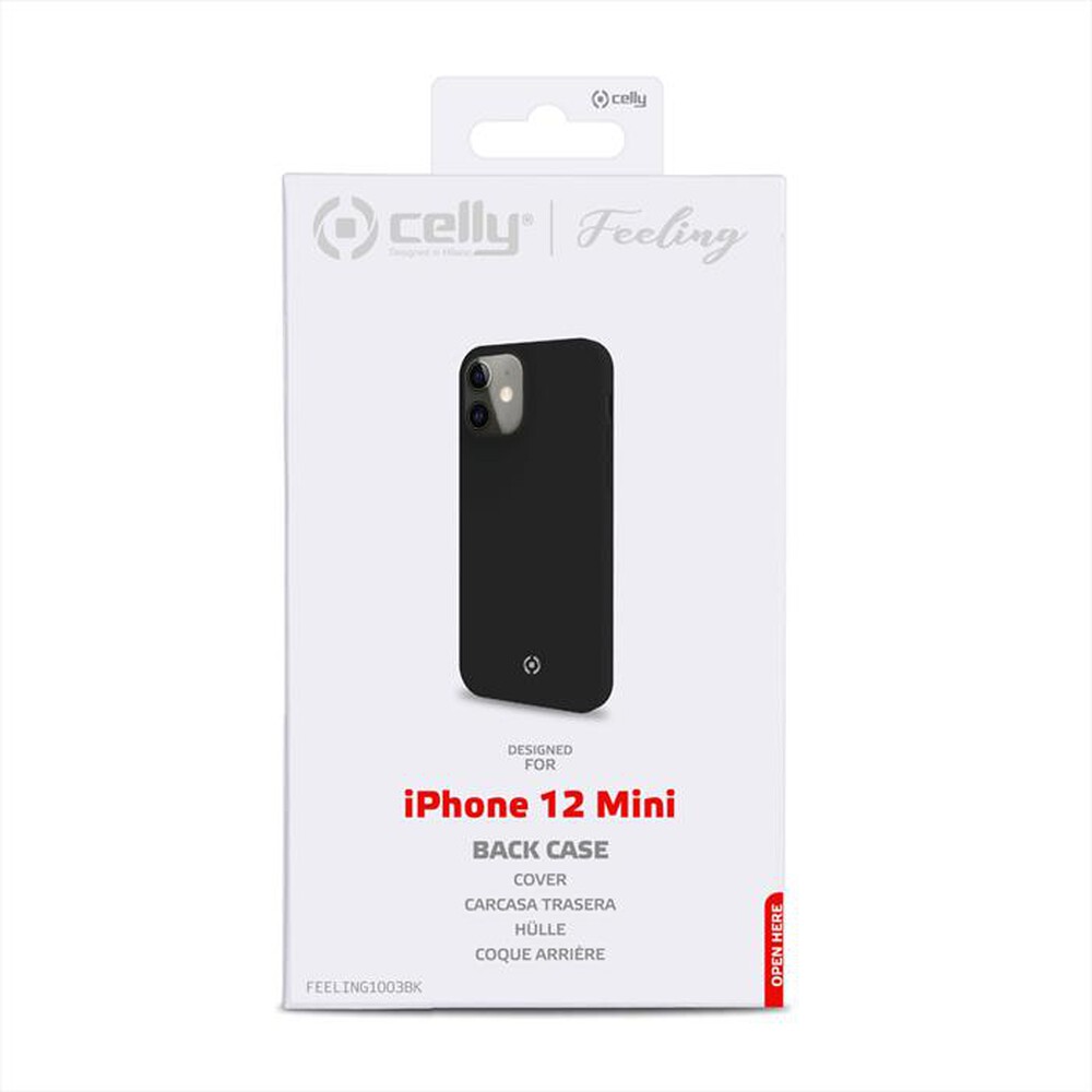 "CELLY - FEELING1003BK - COVER FEELING IPHONE 12 MINI-Nero"