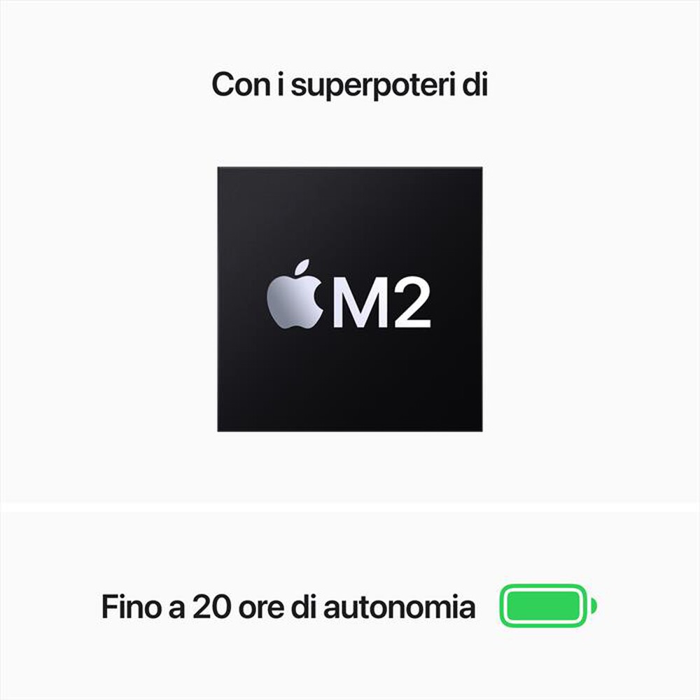 Immagine del prodotto APPLE - MacBook Pro 13" M2 8-coreCPU 10-coreGPU 512GB SSD-Grigio Siderale