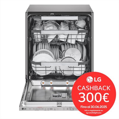 LG - Lavastoviglie DB597TXS  Classe A-20% 14coperti-Noble Steel
