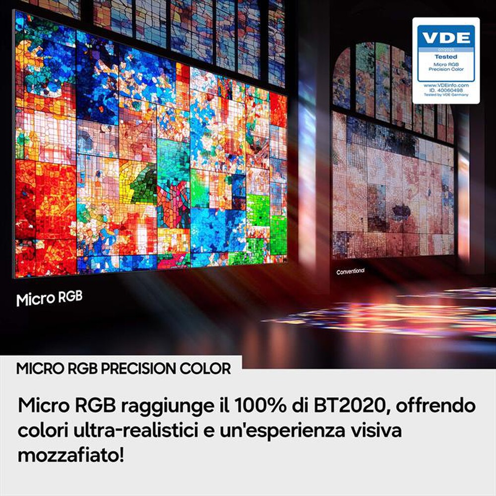 Immagine del prodotto SAMSUNG - Smart TV Micro LED RGB 4K AI 65" MRE65R85HAUXZT-Titan Black