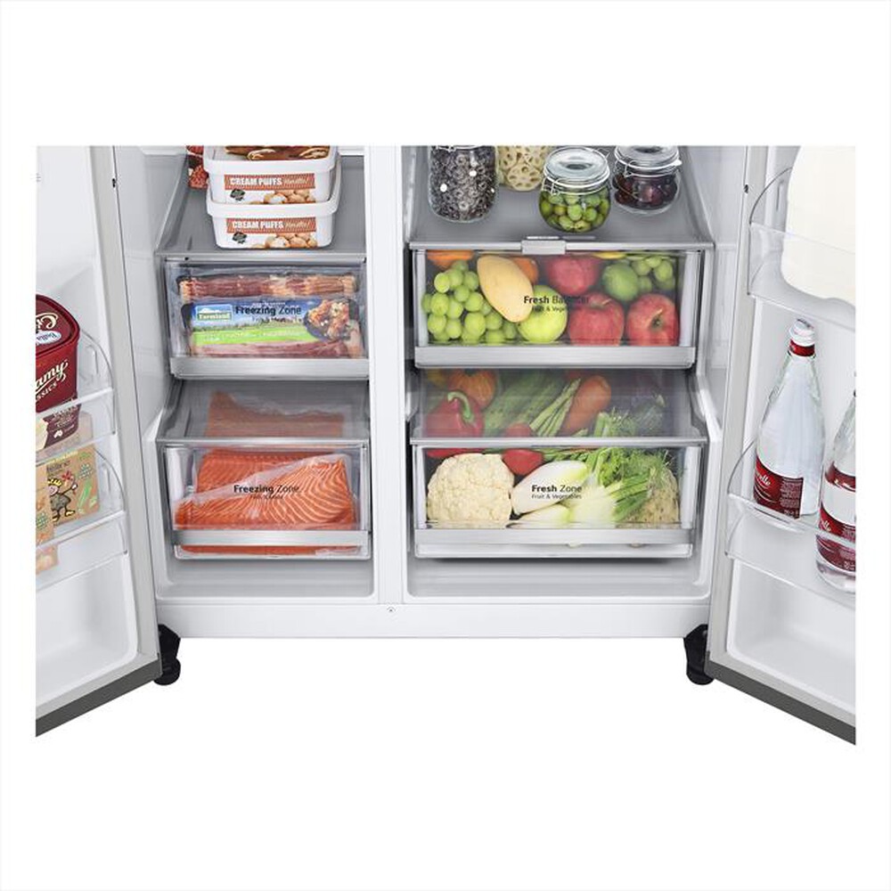 Immagine del prodotto LG - Frigorifero side by side GSXV80PZLE Classe E 635 l-Inox