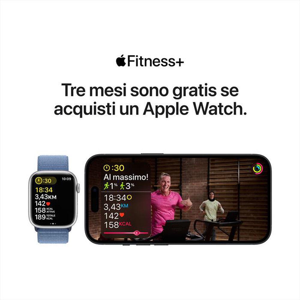 "APPLE - Watch Series 9 GPS + Cellular Cassa 41mm - M/L-Mezzanotte"