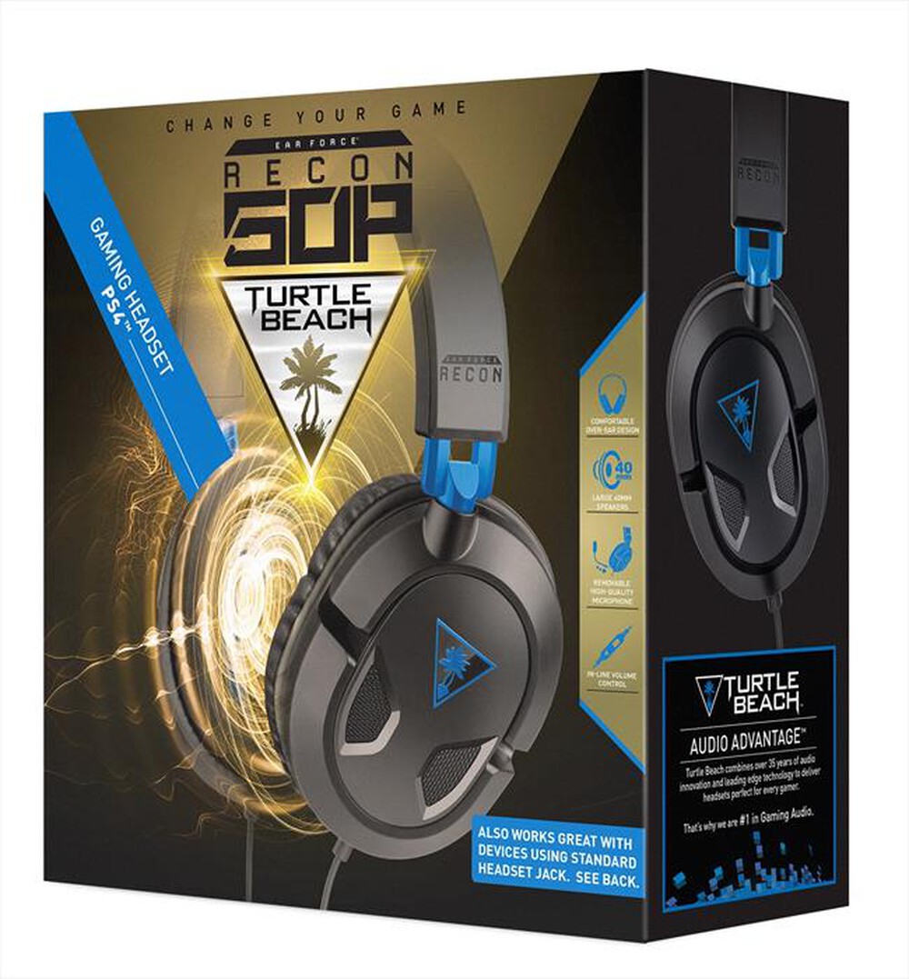 "TURTLE BEACH - Earforce Recon 50P-Nero / Blu"