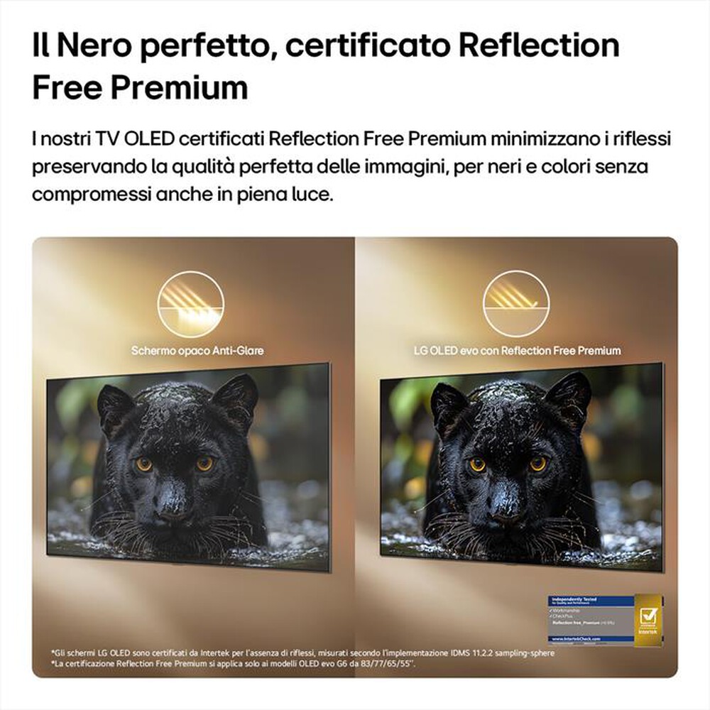 Immagine del prodotto LG - Smart TV OLED 4K 65" EVO AI G6 OLED65G64-Dark Satin Silver