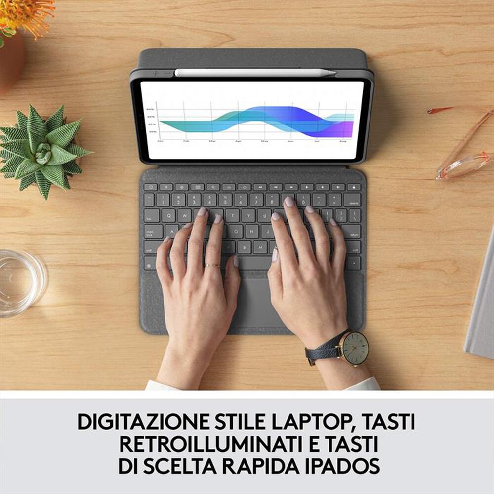 "LOGITECH - Folio Touch for iPad Pro 11-inch - GREY - ITA - OT-Grigio"