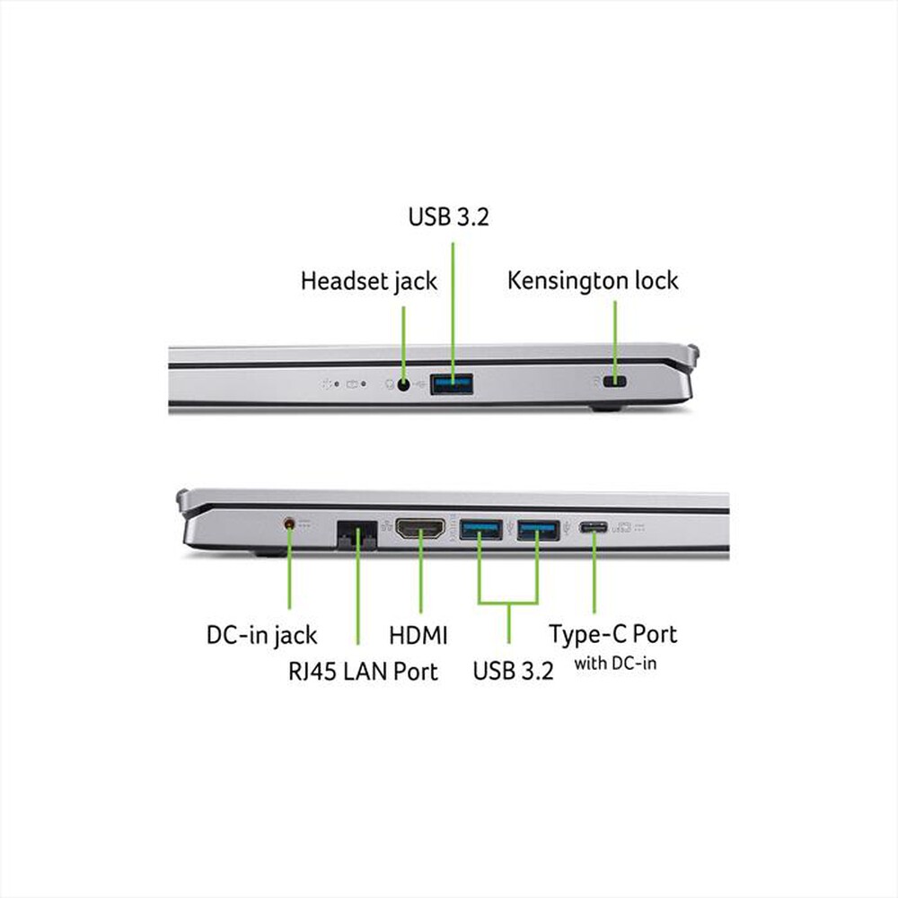 Immagine del prodotto ACER - Notebook ASPIRE GO 15 AG15-42P-R8SE 15.6"-Silver
