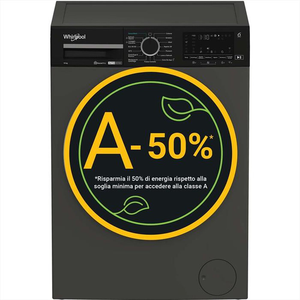 Immagine del prodotto WHIRLPOOL - Lavatrice WPM011GADSIT 10Kg Classe A-Nero