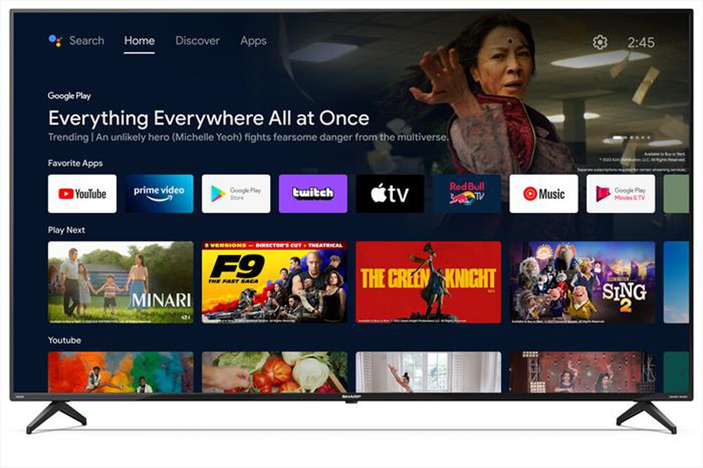 "SHARP - Smart TV LED UHD 4K 70\" 70FN2EA-nero"