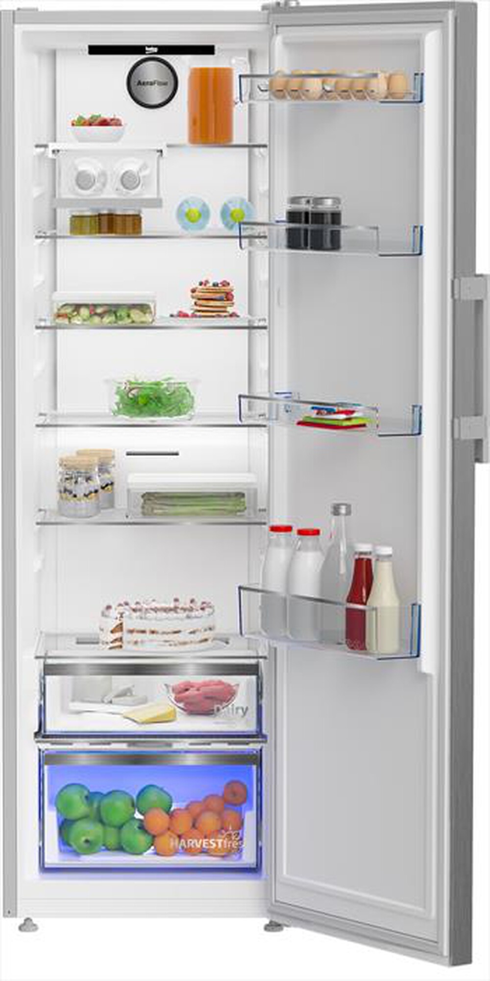 "BEKO - Frigorifero 1 porta B7RMLNE445ZXP Classe D 365 lt-Inox Look"