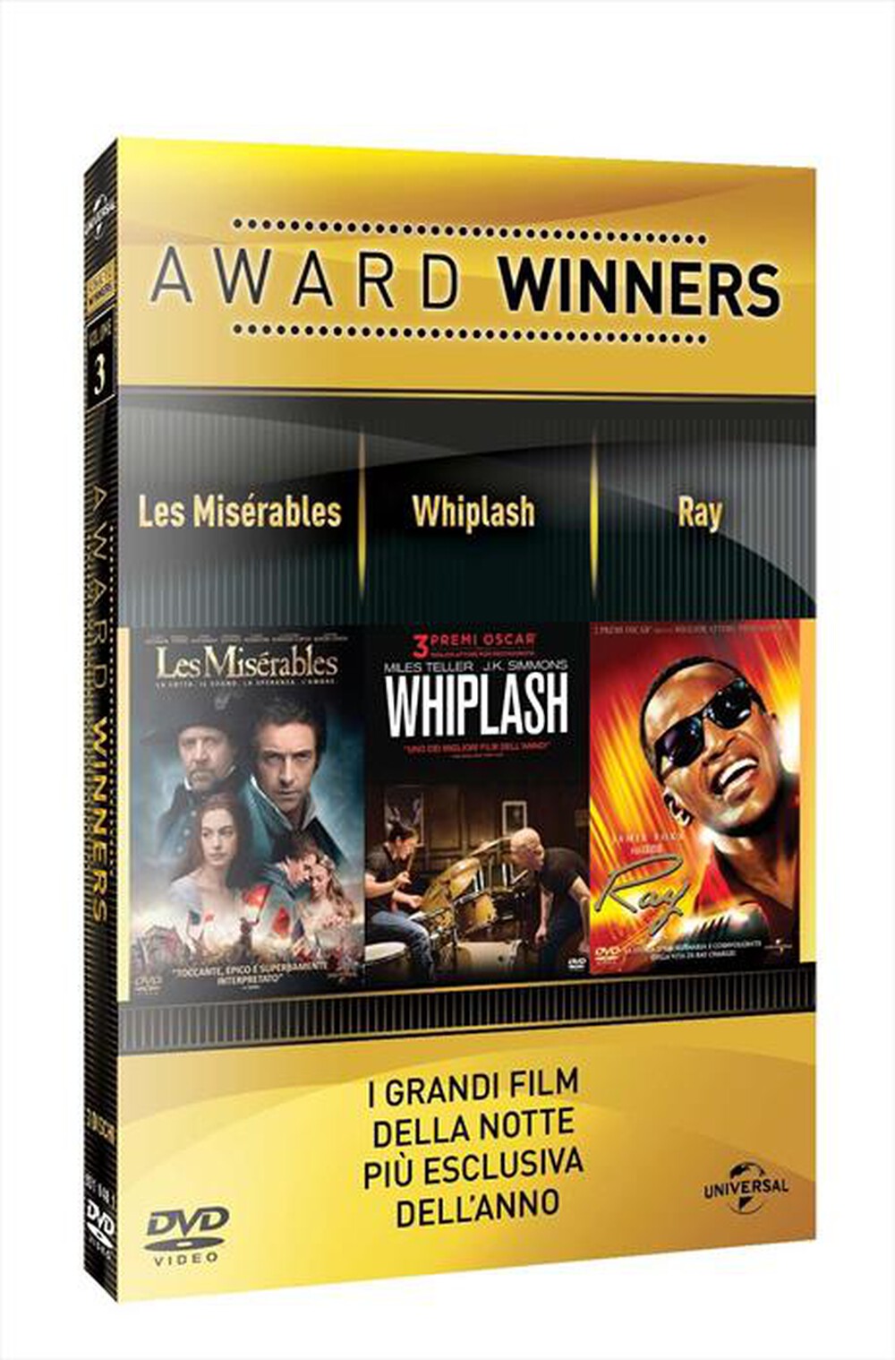 "UNIVERSAL PICTURES - Miserables (Les) / Whiplash / Ray - Oscar Collec"