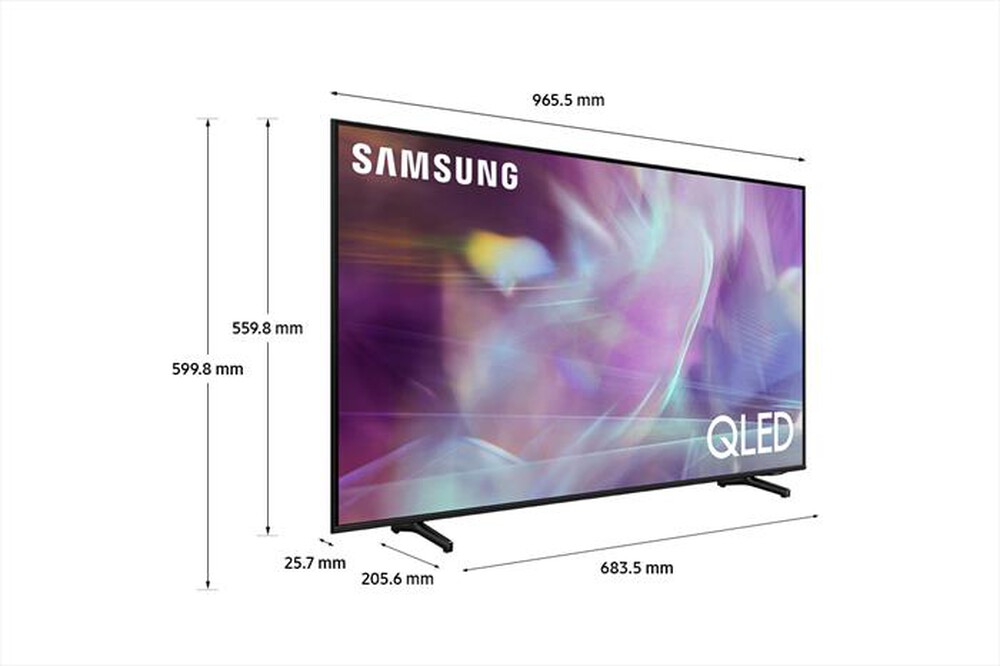 "SAMSUNG - Smart TV QLED 4K 43” QE43Q60A-Black"