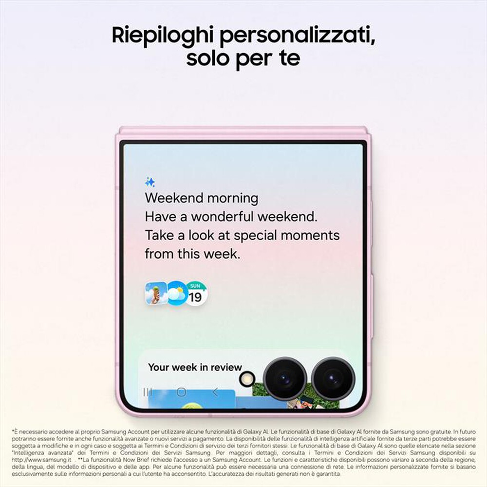 Immagine del prodotto SAMSUNG - Galaxy Z Flip8 12+512GB-Pink
