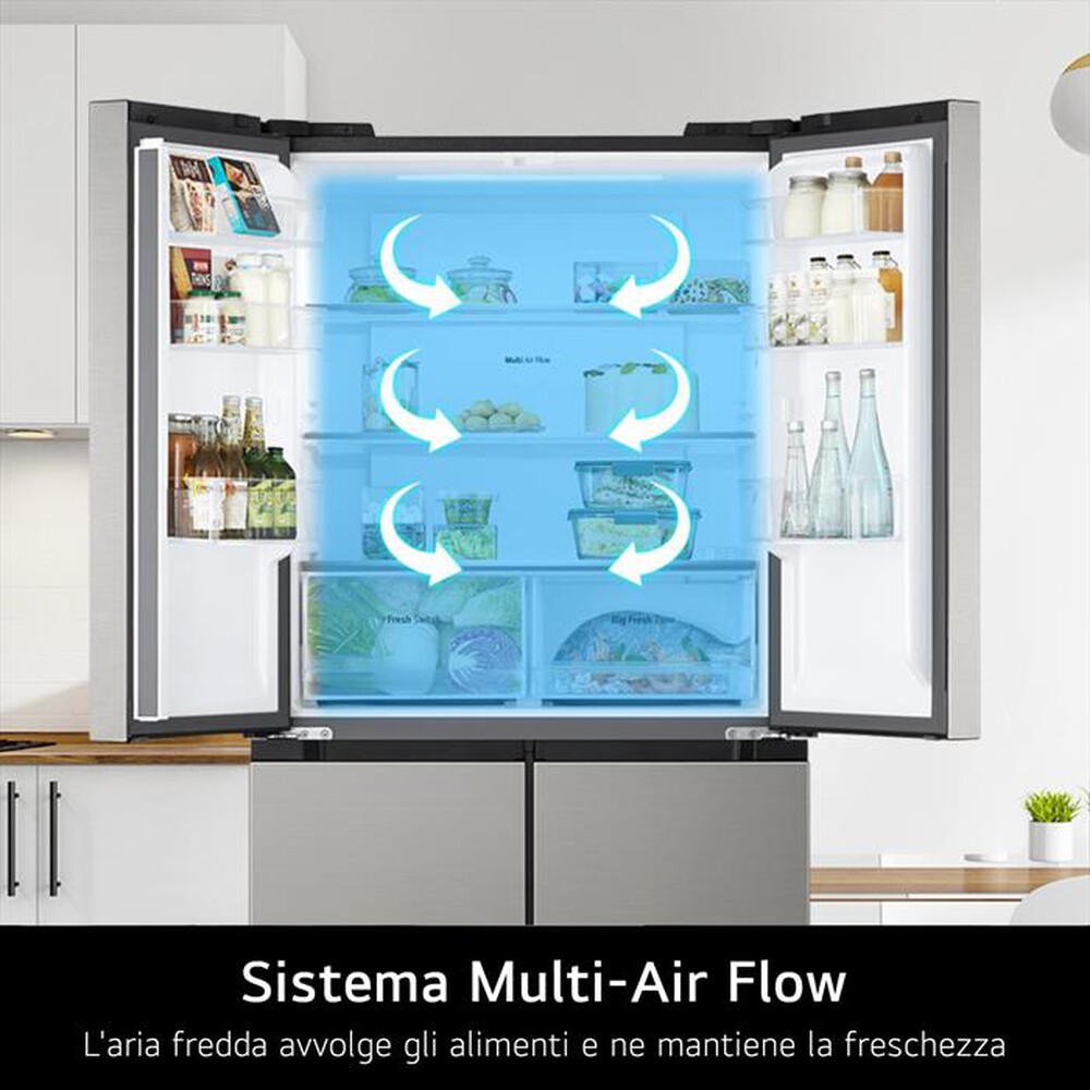 Immagine del prodotto LG - Frigorifero 4 porte GMM41MSBEM Classe E 474 lt