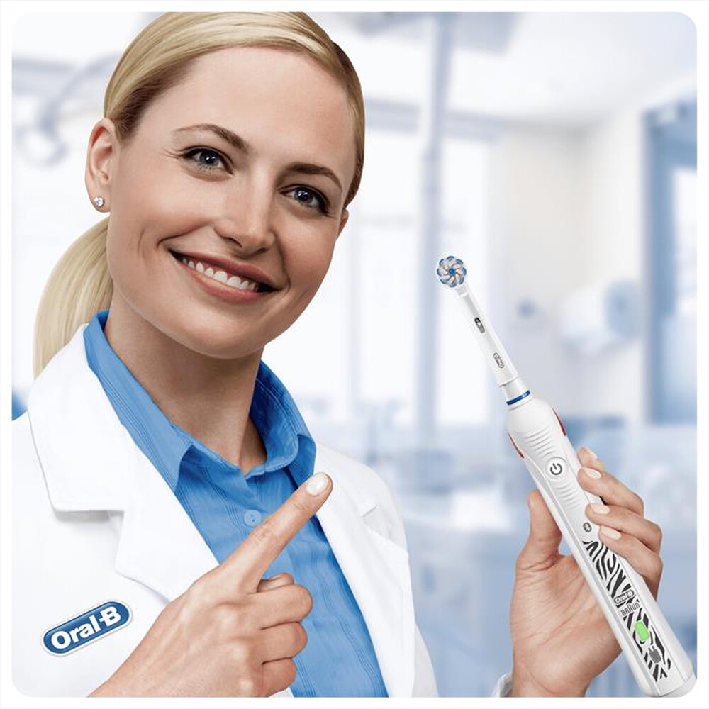 "ORAL-B - Spazzolino elettrico ricaricabile SMARTSERIES TEEN-Bianco"